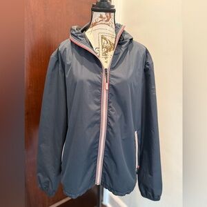 Hunter Navy Hooded Windbreaker Jacket